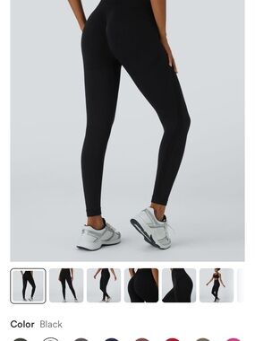 HALARA Black High-Rise Seamless Butt Lifting Leggings NWT